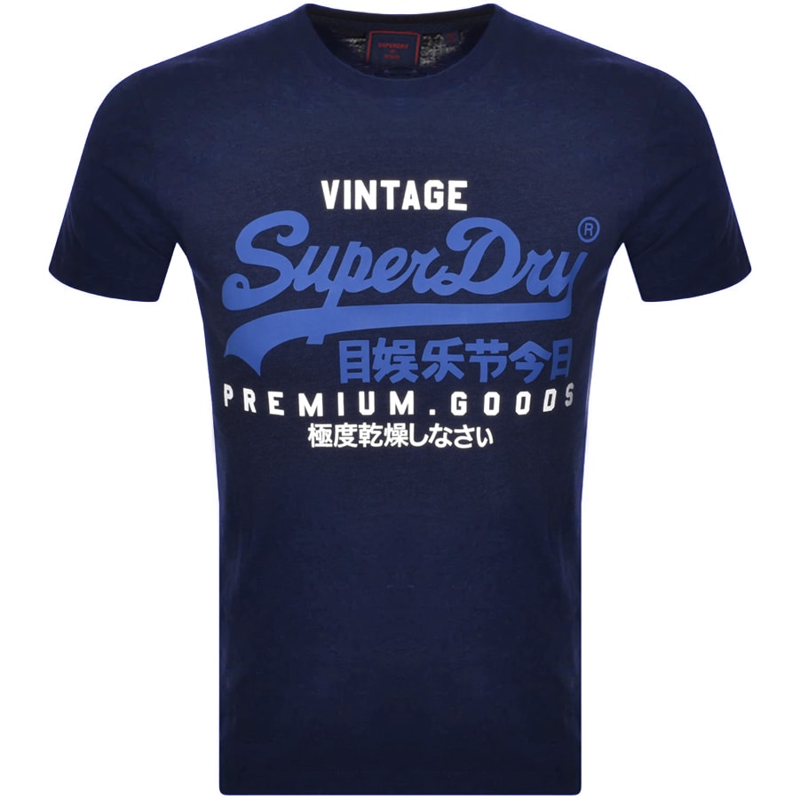 Alternative Image for ProductSuperdry Vintage Logo T Shirt Navy1